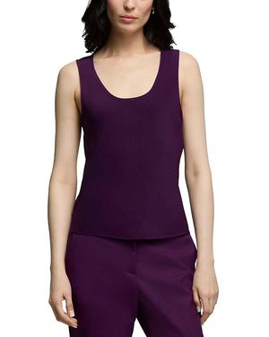 Argent Silk Tank Top - Purple