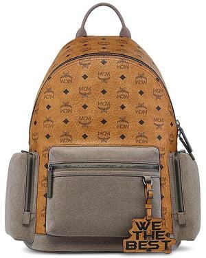 MCM Collection X Wtb Allover Logo Backpack - Brown