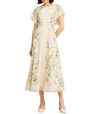 Hobbs Caversham Silk Dress in Blue | Lyst