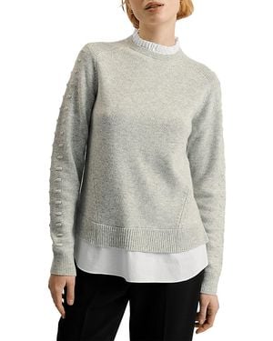 Ted Baker Lissiah Layered Sweater - Gray