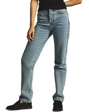 PARKE 90's High Rise Straight Jeans - Blue