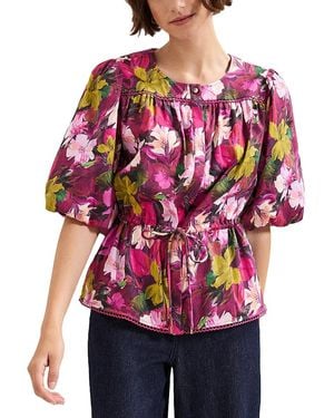 Phase Eight Pia Floral Blouse - Pink