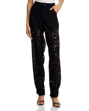 Steve Madden Tre Floral Lace Pants - Black