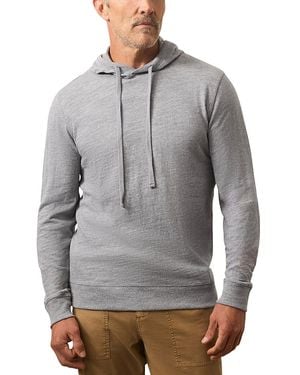 Faherty Slub Cotton Hoodie - Gray