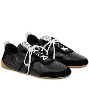 Chloé Kick Leather & Suede Sneakers - Black