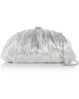 Sondra Roberts Gathered Pleat Convertible Clutch - White