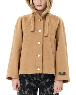 Ganni Wool-Blend Jacket - Natural