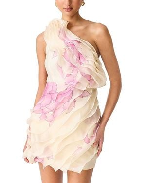 Elliatt Rova One Shoulder Mini Dress - Pink