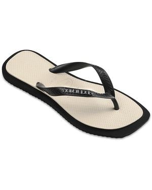 Havaianas Top Square Thong Flip Flops - Black