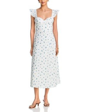 aqua eyelet midi dress AQUA Eyelet Midi Dress - Exclusive