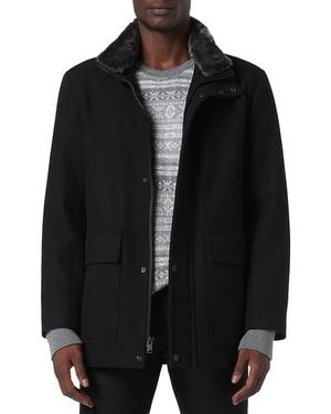 Andrew Marc Brooks Car Coat - Black