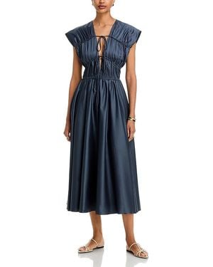 TOVE Ceres Cotton Midi Dress - Blue