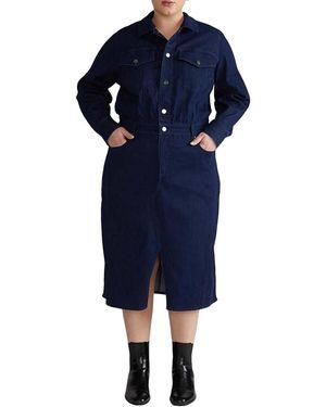 UNIVERSAL STANDARD Plus Dakota Denim Dress - Blue