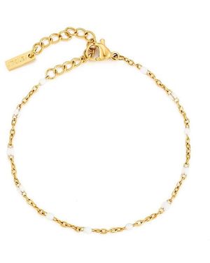 Atolea Beaded Anklet - Metallic