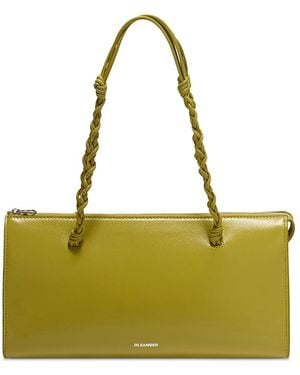 Jil Sander Tangle Tent Small Leather Shoulder Bag - Green