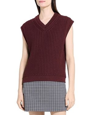 Theory Sweater Vest - Red