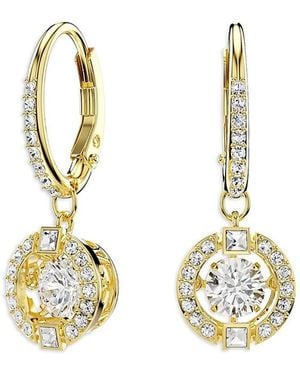 Swarovski Una Crystal Orbital Charm Hoop Earrings - Metallic