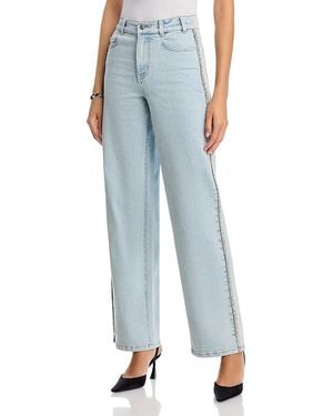 Generation Love Erika Crystal Embellished High Rise Jeans - Blue