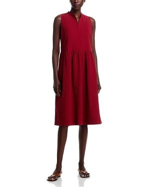 Eileen Fisher Pucker Dress - Red
