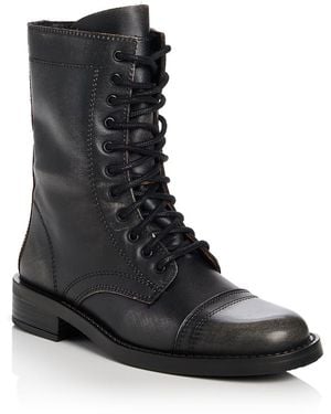 Steve Madden Yukon Combat Boots - Black