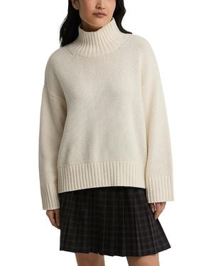 Barbour Woodhouse Wool & Cashmere Funnel Neck Sweater - Natural