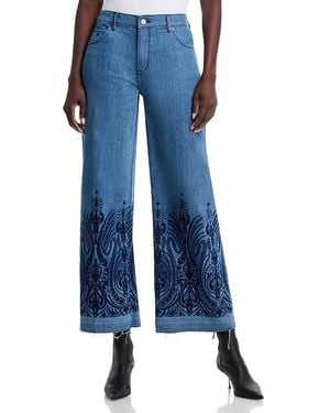 Kobi Halperin Shira High Rise Wide Leg Jeans - Blue