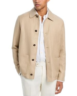 Slowear Wool & Linen Chore Jacket - Natural