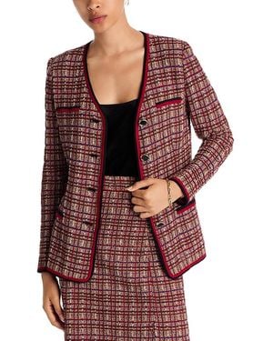 Misook Tweed Jacket - Red