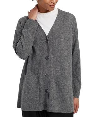 Chinti & Parker Wool-Cashmere Long Cardigan - Gray