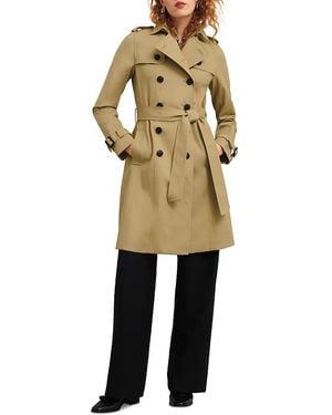 Hobbs Petite Skylar Trench Coat - Natural