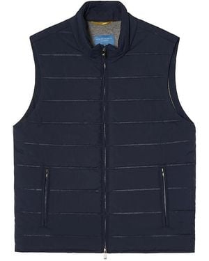 Robert Talbott Driver Quilted Vest - Blue