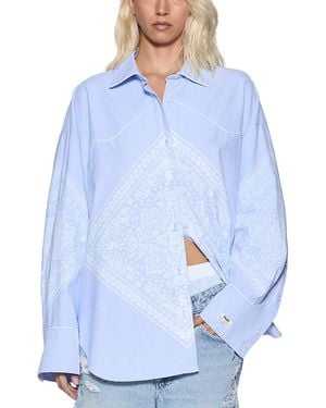Ksubi Astra Bandana Long Sleeve Shirt - Blue