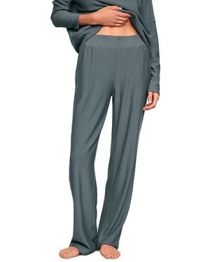 Eberjey Softest Sweats Straight Pants - Blue