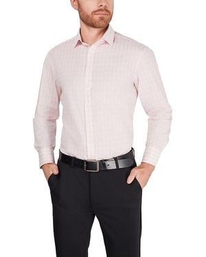 Thomas Pink Gradient Check Dress Shirt - White