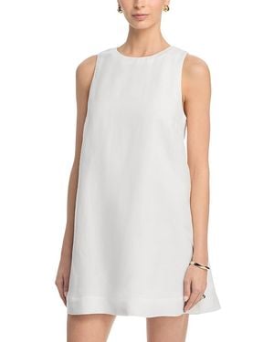French Connection Cooper Linen Sleeveless Mini Dress - White