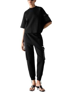 Moose Knuckles Mix Media Sweatpants - Black