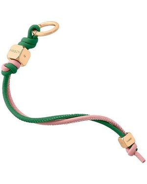 Maison De Sabre Leather Wristlet Charm - Green
