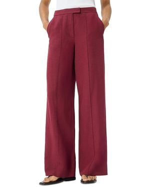 Whistles Full Length Pintuck Pants - Red