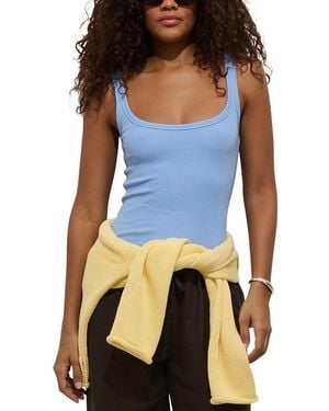Alex Mill Mckenna Slim Fit Ribbed Tank - Blue