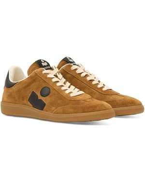 Isabel Marant Bryce Low Top Suede Sneakers - Natural