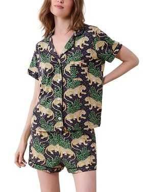 Printfresh Bagheera Knit Short Pajama Set - Green