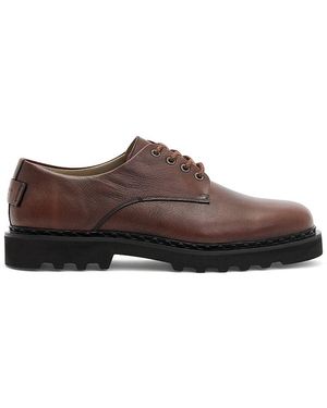 AllSaints Skiff Leather Derby Shoe - Brown