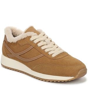 Vince Santa Monica Shearling Sneakers - Natural
