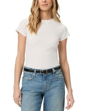PAIGE Bijou Shrunken Raglan Sleeved Tee - Blue