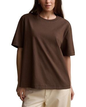 Jenni Kayne California Cotton Oversized Tee - Brown