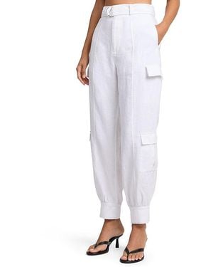 Onia Linen Utility Pant - White