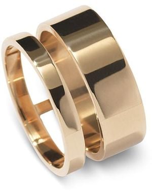 Repossi 18K Berbere Polished Double Ring - White