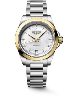 Longines Conquest Watch, 34Mm - Metallic