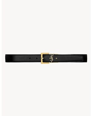Saint Laurent Cassandre Reversible Belt - Multicolor