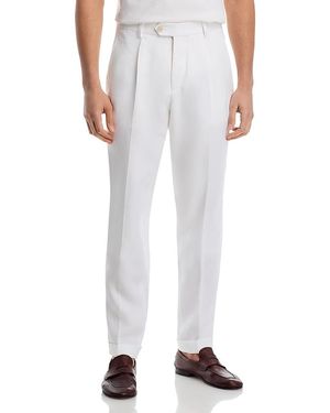 BOSS Camel Peet Pleat Pants - White